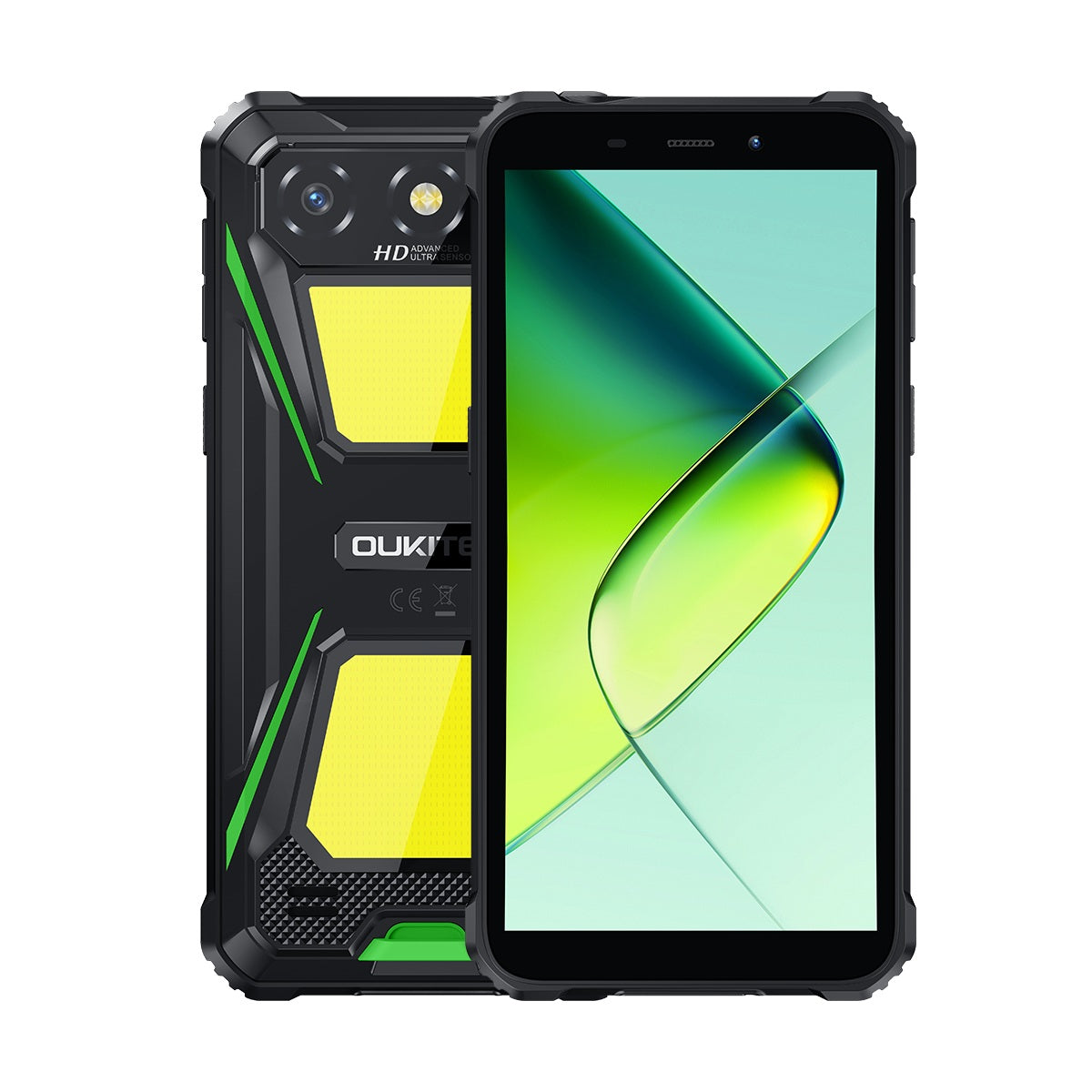 Oukitel G5 - Smartphone Rugged 4G Android 14, 6.0" HD+, 4GB+64/128GB, Batteria da 6.300mAh, Luci da Campeggio, NFC