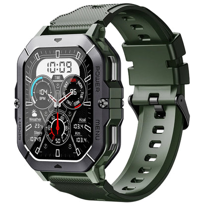 Oukitel BT101 - Orologio Connesso Militare, Schermo HD 2.03", Pressione, Ossigeno, Cardio, Impermeabile, Fitness, iOS/Android