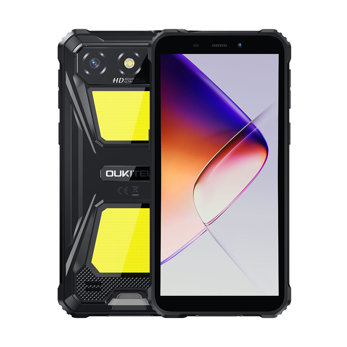 Oukitel G5 - Smartphone Rugged 4G Android 14, 6.0" HD+, 4GB+64/128GB, Batteria da 6.300mAh, Luci da Campeggio, NFC