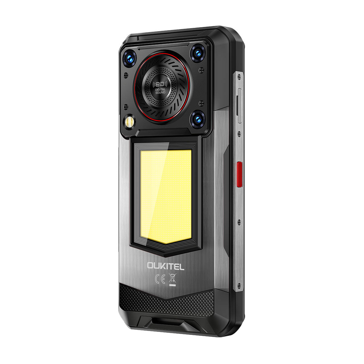 OUKITEL WP56 - 5G Rugged Android 15, 6.8" FHD+, 12GB+512GB, Batteria da 16.000mAh, Fotocamera 108MP, Torcia da Campeggio 1000 Lumen, NFC